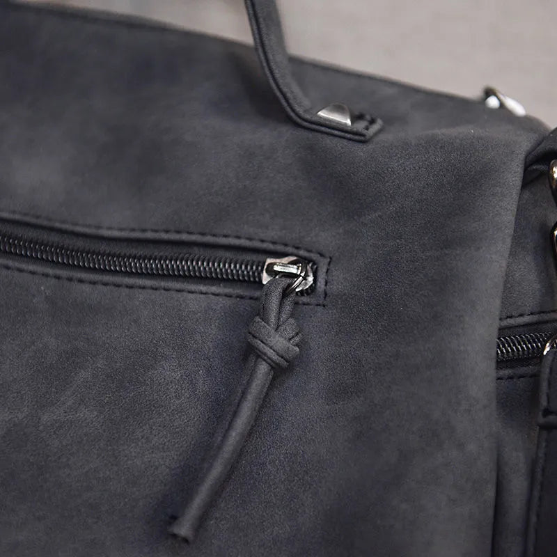 Shoulder Bag for Women ⎜ Practical Handbag with Studded Design and Decorative Pendant