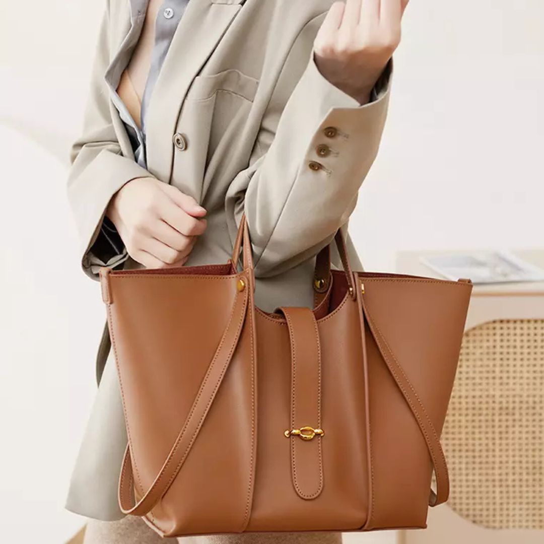 Large Tote Bag for Women ⎜ High - Quality Design Made From Genuine Leather with a Spacious Interior