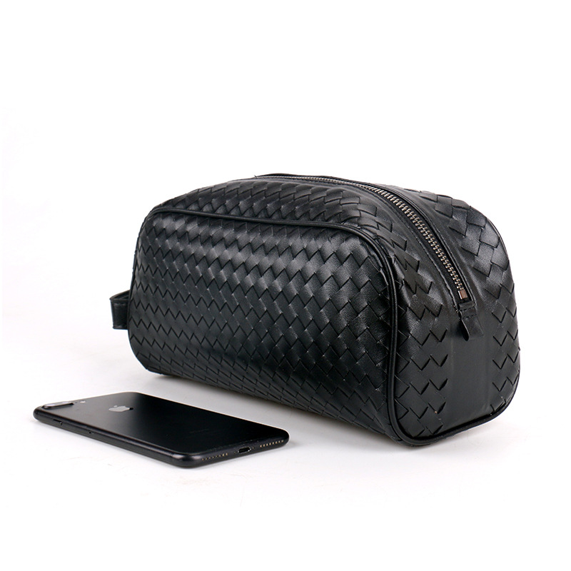 Leather Clutch for Men ⎜ Handmade Bag with Generous Storage Space and Robust Zip