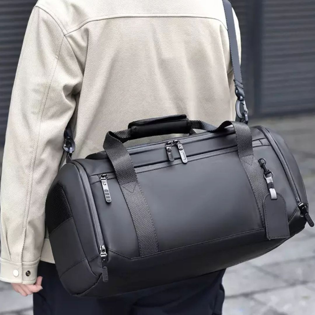 Travel Bag for Men ⎜ Large Capacity with Separate Compartment for Wet and Dry Items