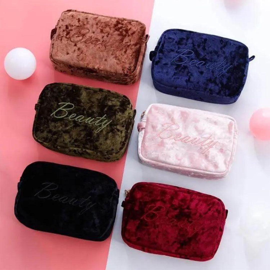 Cosmetic Bag for Women ⎜ Spacious and Portable Design with Soft Fabric and Practical Interior Organisation