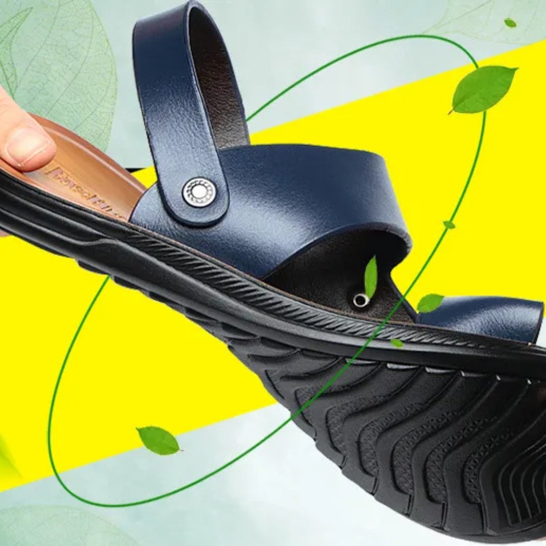 Beach Shoes for Men ⎜ Fashionable Peep - Toe Slippers for the Summer