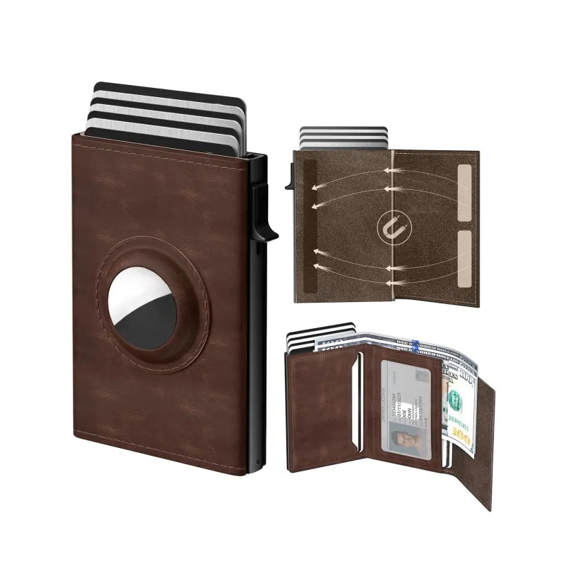 Rfid Card Holder for Men ⎜ Ultrathin Carbon Wallet with Easy Access and Space for Multiple Cards