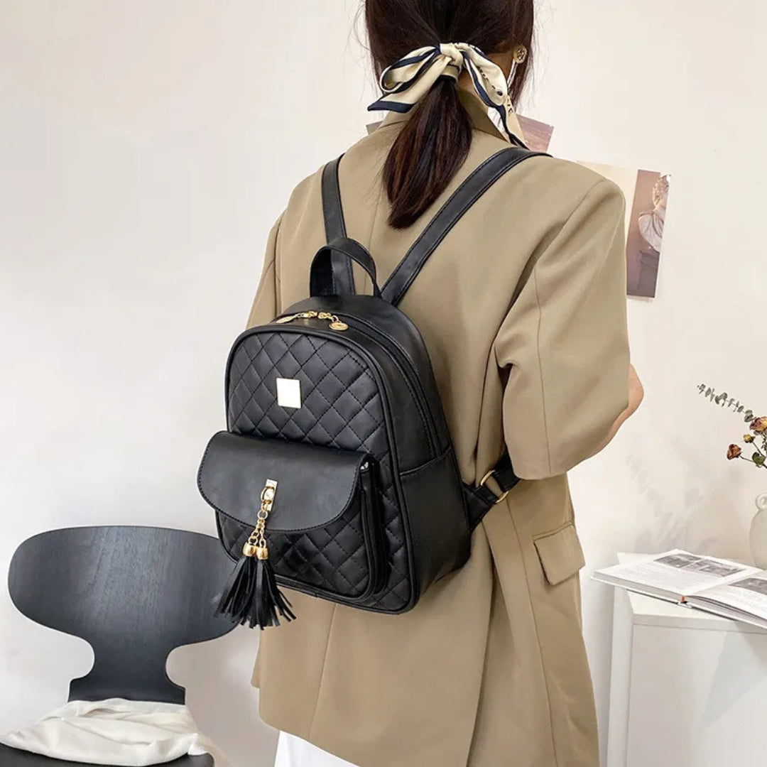 Women's Backpack Set ⎜ Spacious Leisure Backpack with Bag and Practical Compartments