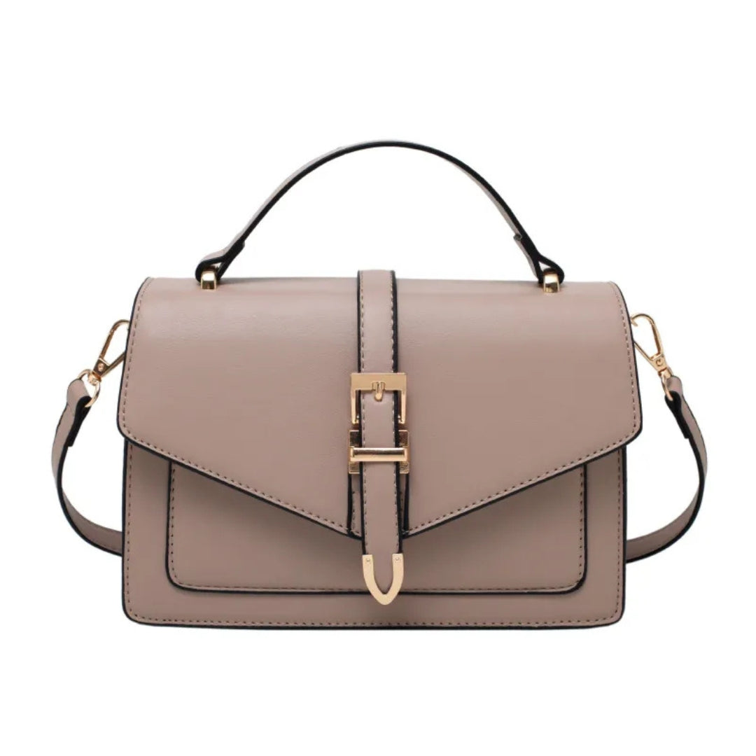 Shoulder Bag for Women ⎜ Elegant Handbag with Golden Buckle and Adjustable Strap
