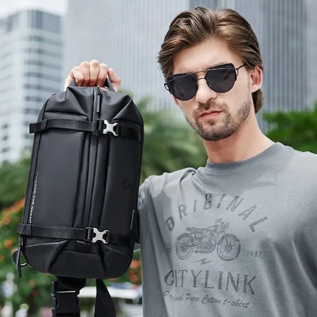 Shoulder Bag for Men ⎜ Water - Repellent Crossbody Bag Made of Oxford Fabric with Adjustable Carrying System