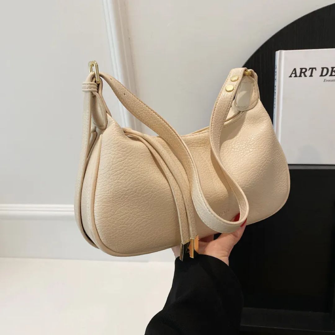 Fashionable Shoulder Bag for Women ⎜ Simple Shoulder Bag in Dumpling Design with Adjustable Strap