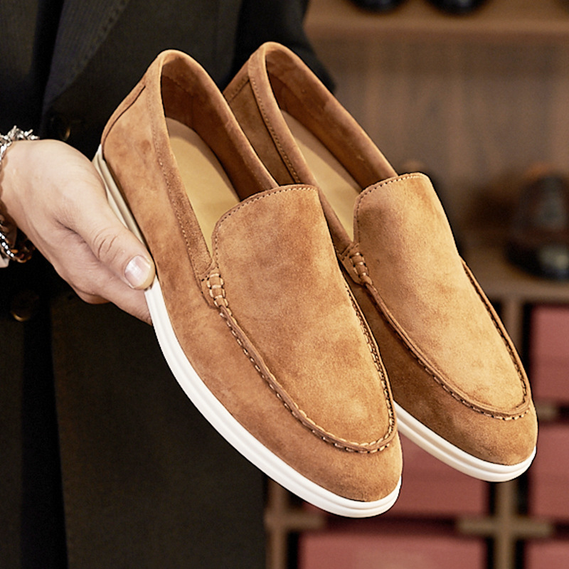 Men's Loafers ⎜ Comfortable Retro - Style Slip - on Shoes in Suede for Everyday Wear