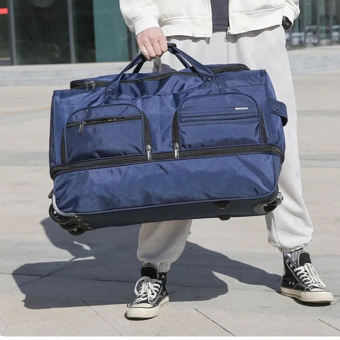 Travel Bag with Wheels ⎜ Large Capacity and Multifunctional Design for Flexible Storage Space