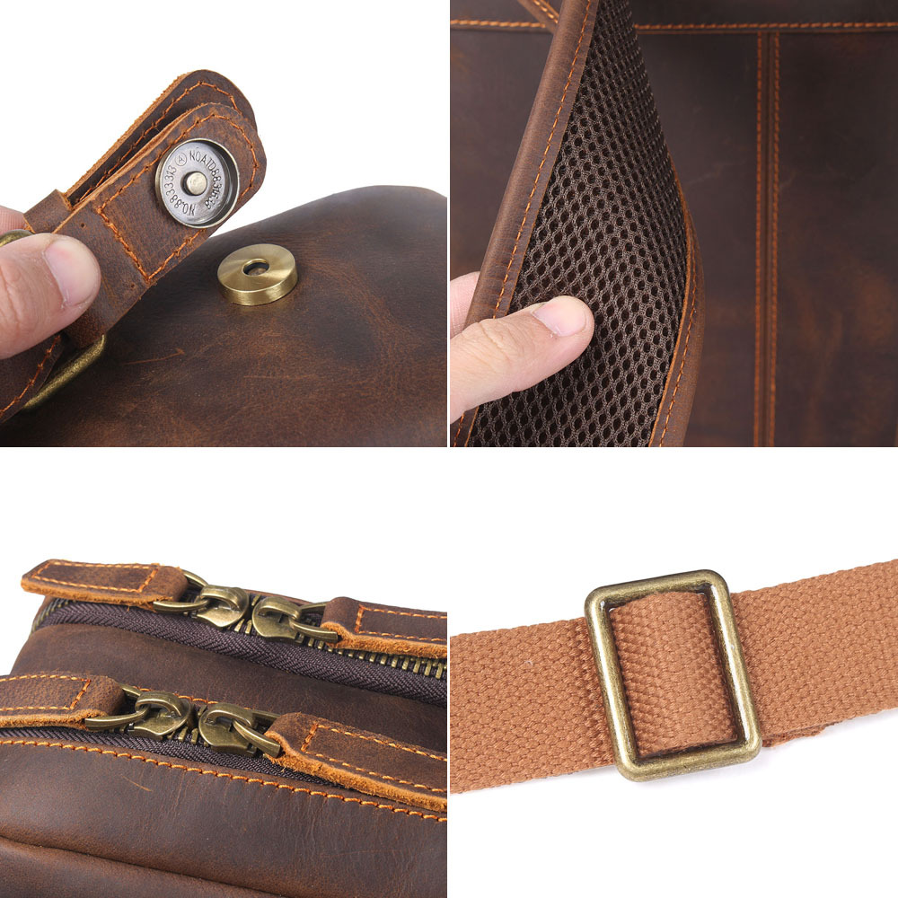 Vintage Leather Backpack for Men ⎜ Robust and Spacious Companion for Everyday Life and Travelling