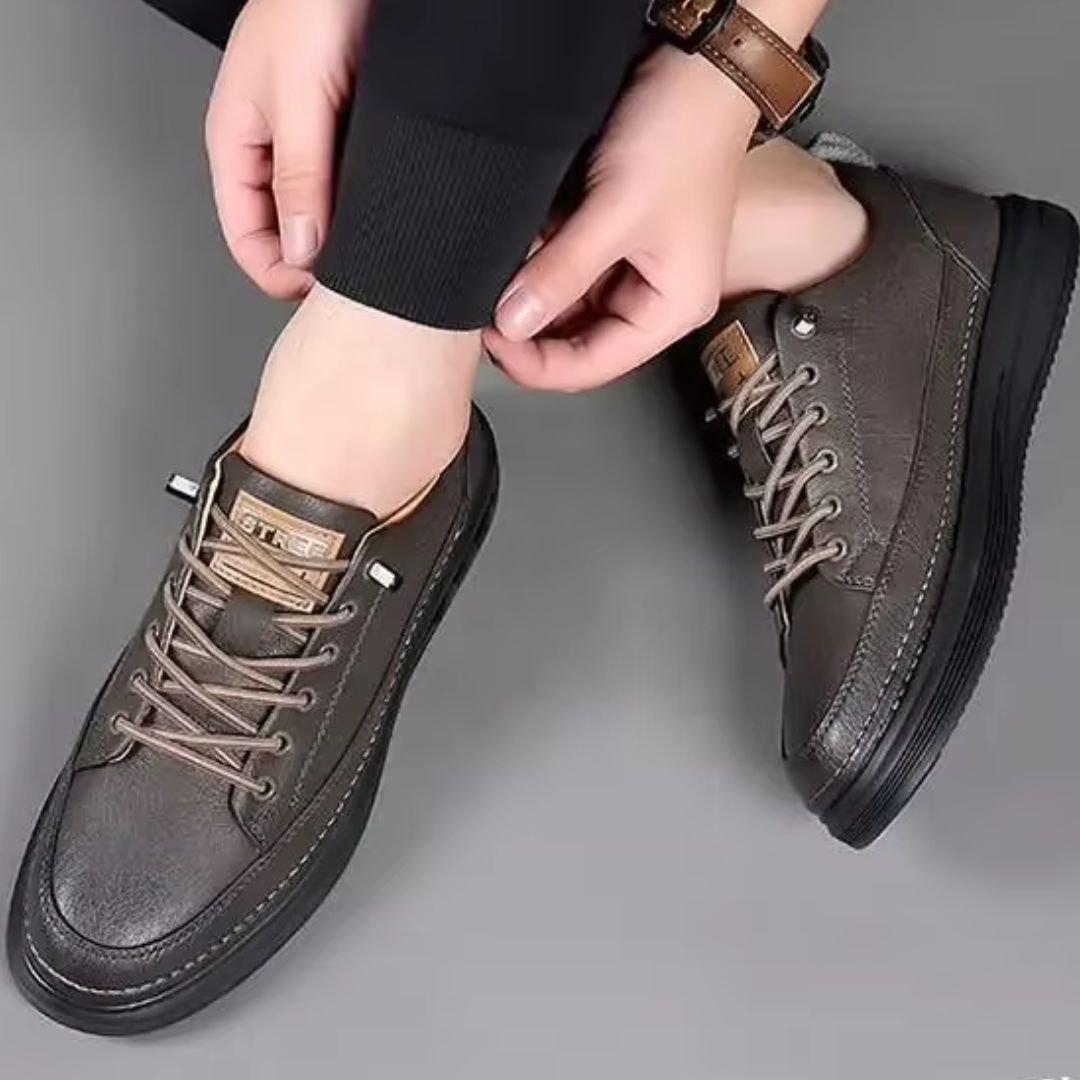 Men's Sneakers ⎜ Comfortable Sports and Leisure Shoes Made From Leather with a Cushioned Sole