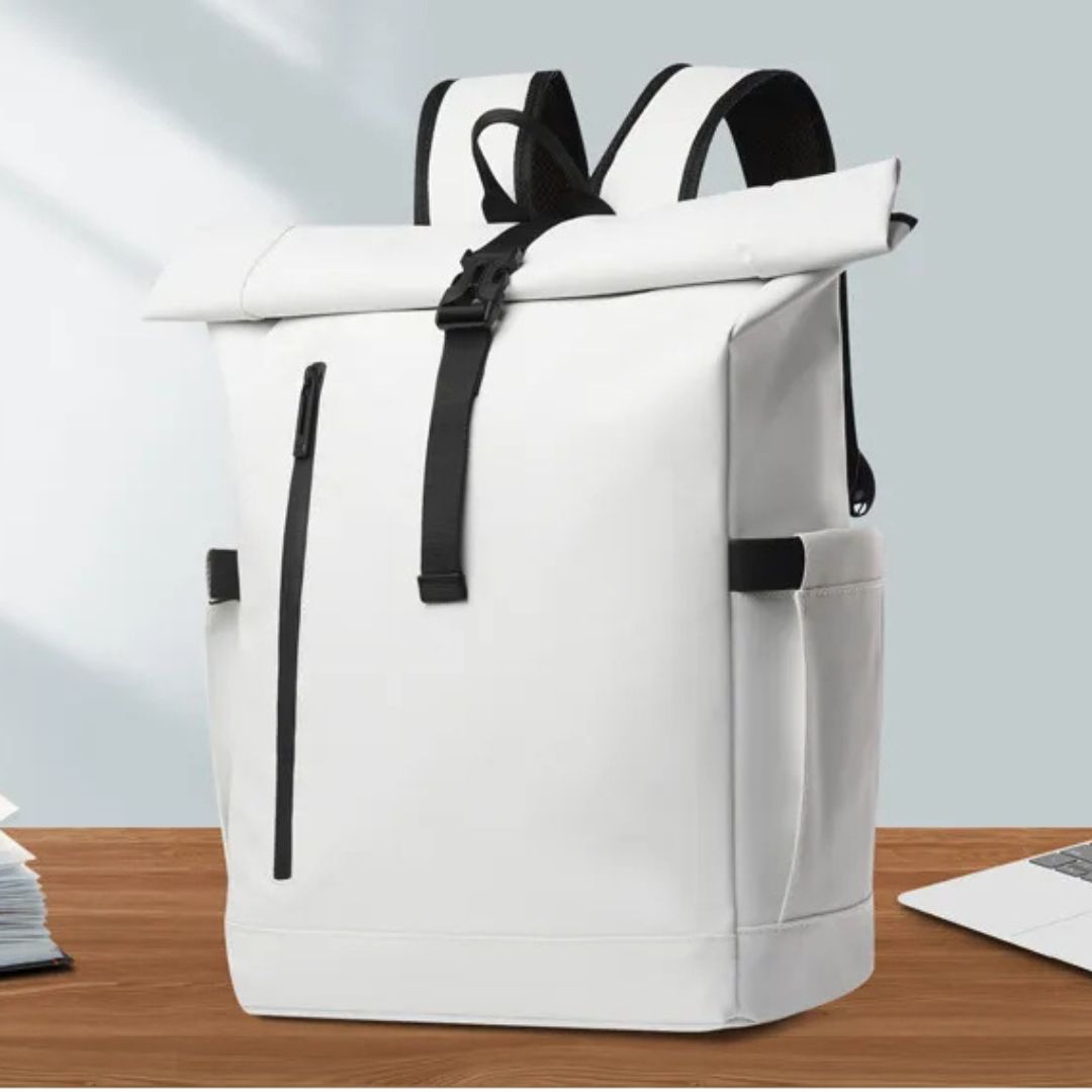 Backpack for Men ⎜ Lightweight and Water - Repellent Daypack with Roll - Top for Travelling and Everyday Use