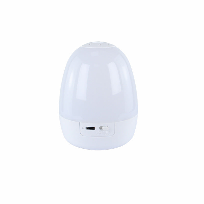 Egg-Shaped Silicone Night Light – Touch Control, 7-Colour Changing