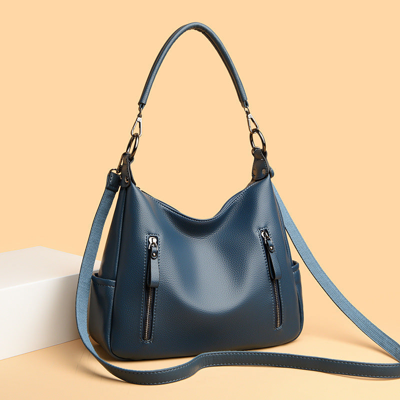 Fashionable Shoulder Bag for Women ⎜ Classic Handle Bag with Practical Zip Compartments