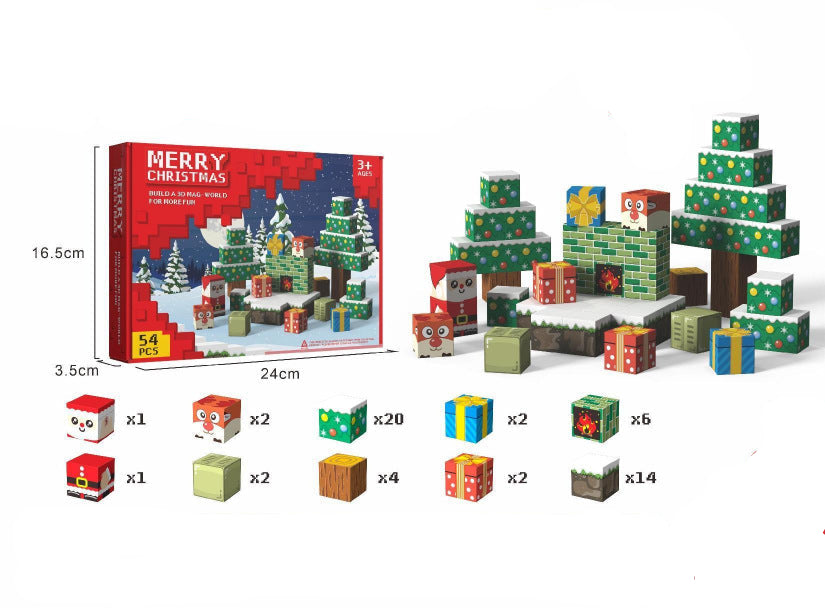 Christmas Magnetic Building Blocks