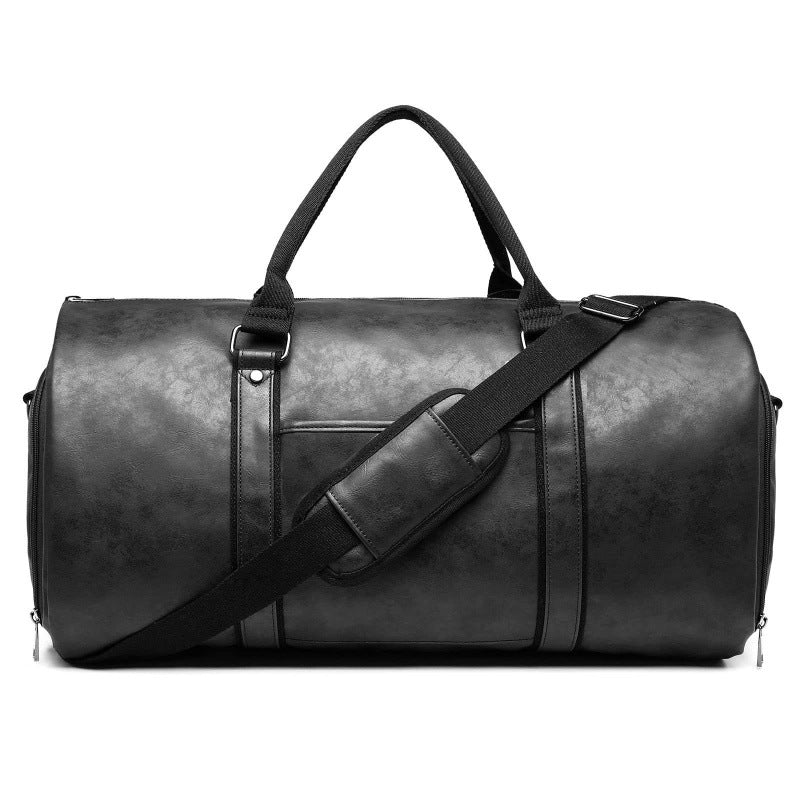 Suit Bag for Men with Shoulder Strap ⎜ Crease - Resistant Travel Bag with Suit Compartment and Large Interior