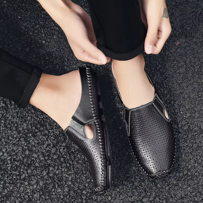 Men's Slip - on Shoes ⎜ Breathable and Stylish Low Shoes for Summer