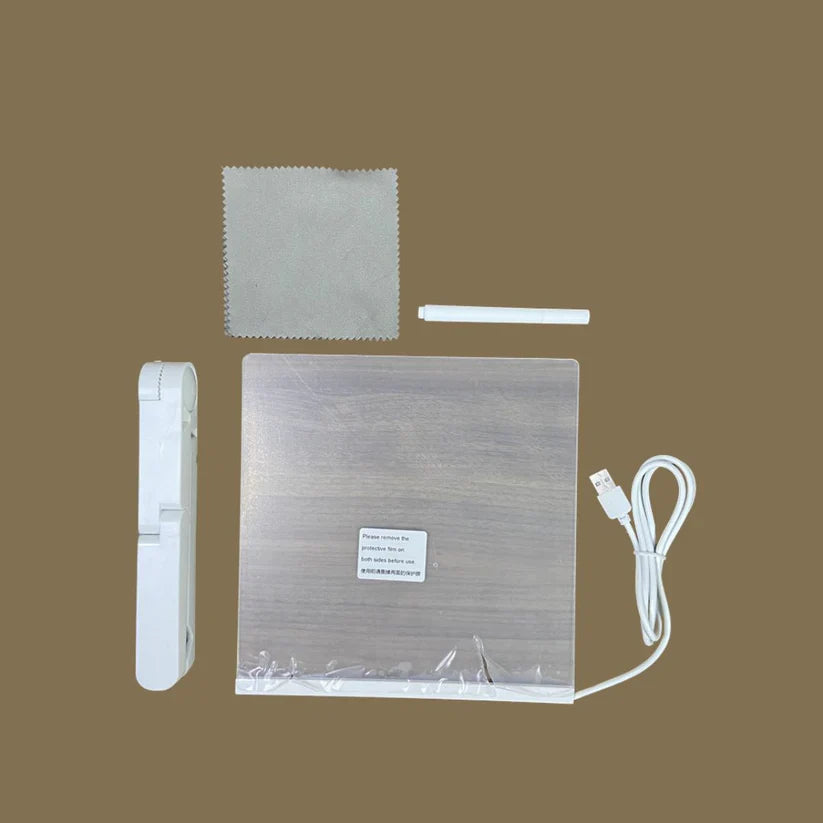 LED Writing Drawing Board for Kids ⎜ Reusable Light-Up Surface for Creative Notes, Art and Learning
