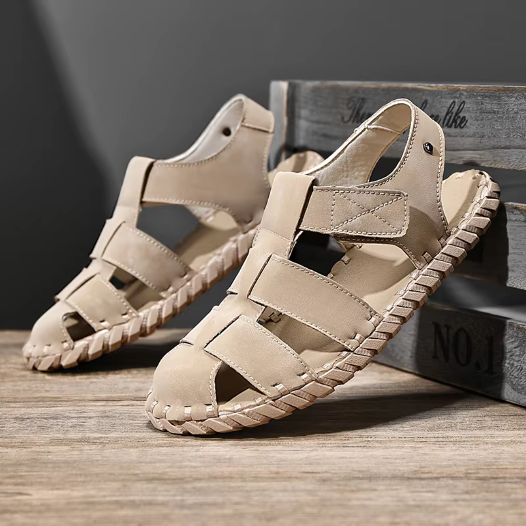 Men's Sandals ⎜ Comfortable Leather Shoes with a Breathable Design for Summer