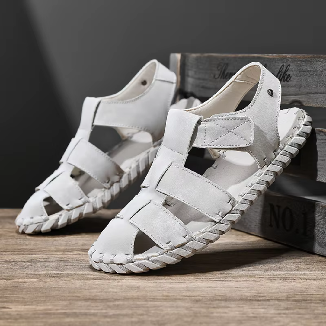 Men's Sandals ⎜ Comfortable Leather Shoes with a Breathable Design for Summer
