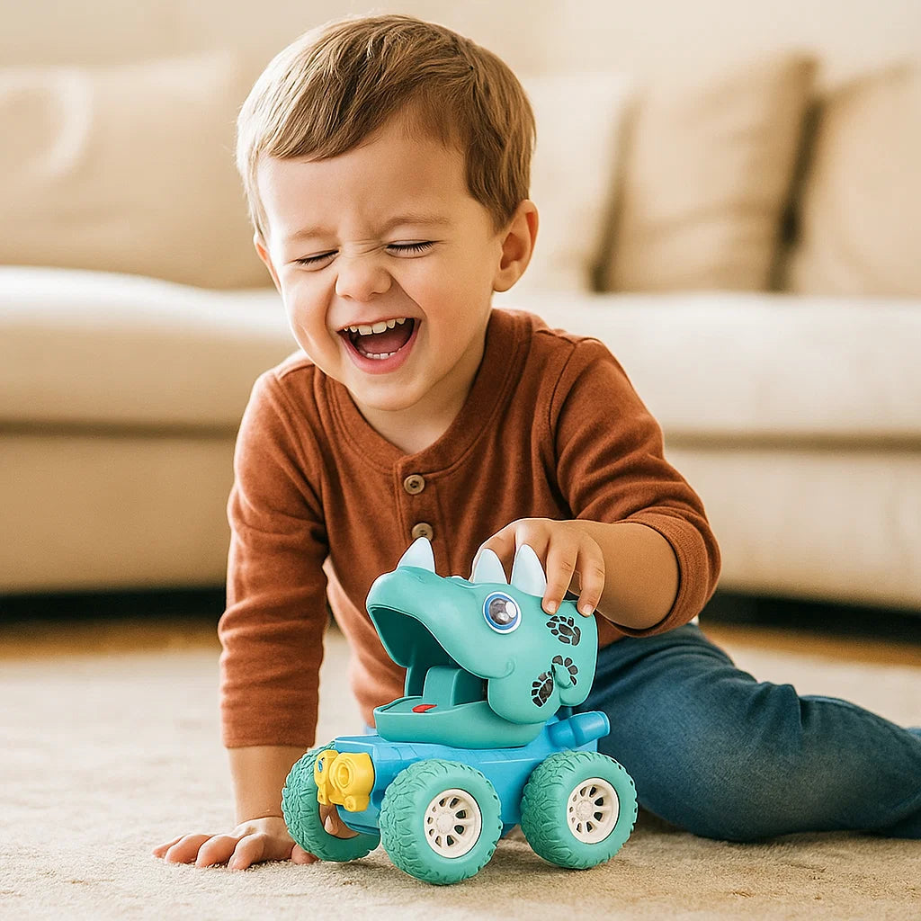 PUSH & DRIVE DINO MONSTERTRUCKS
