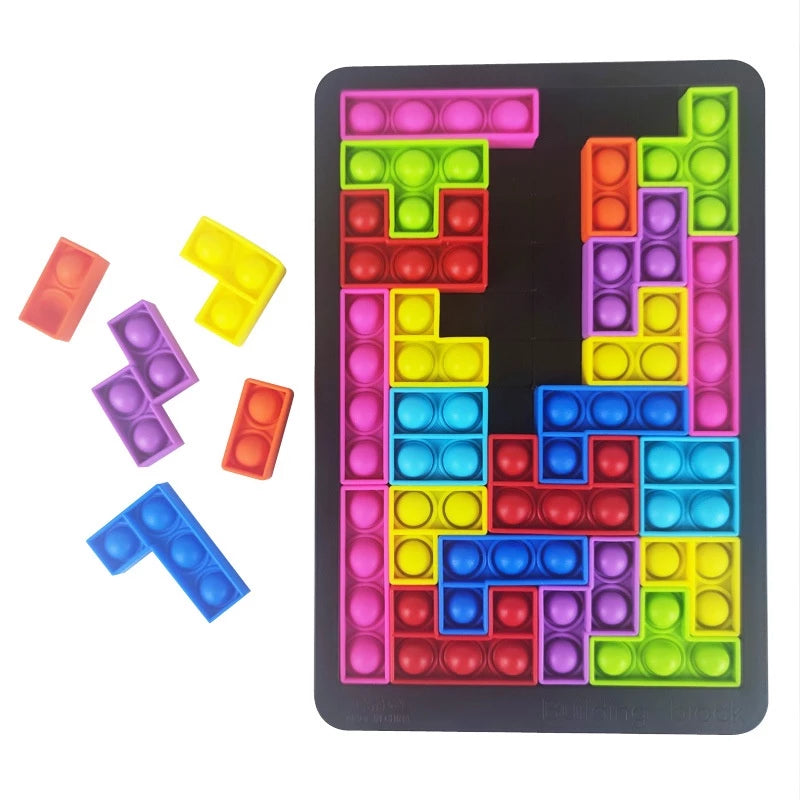 Colourful Tetris children's game