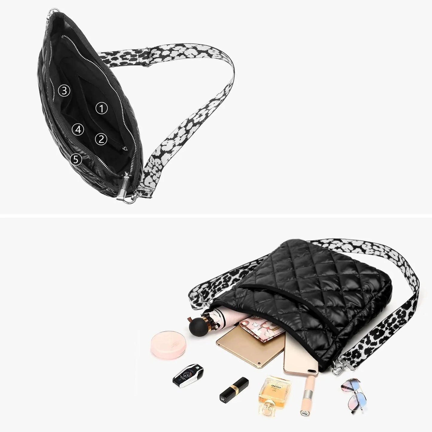 Water - Repellent Nylon Crossbody Bag ⎜ Versatile and Practical with a Robust Design