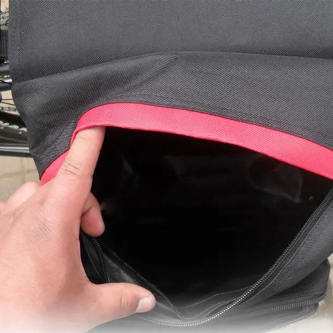 Bike Bag for Pannier Rack ⎜ Double - Sided Bag with Plenty of Storage Space and Reflective Strips