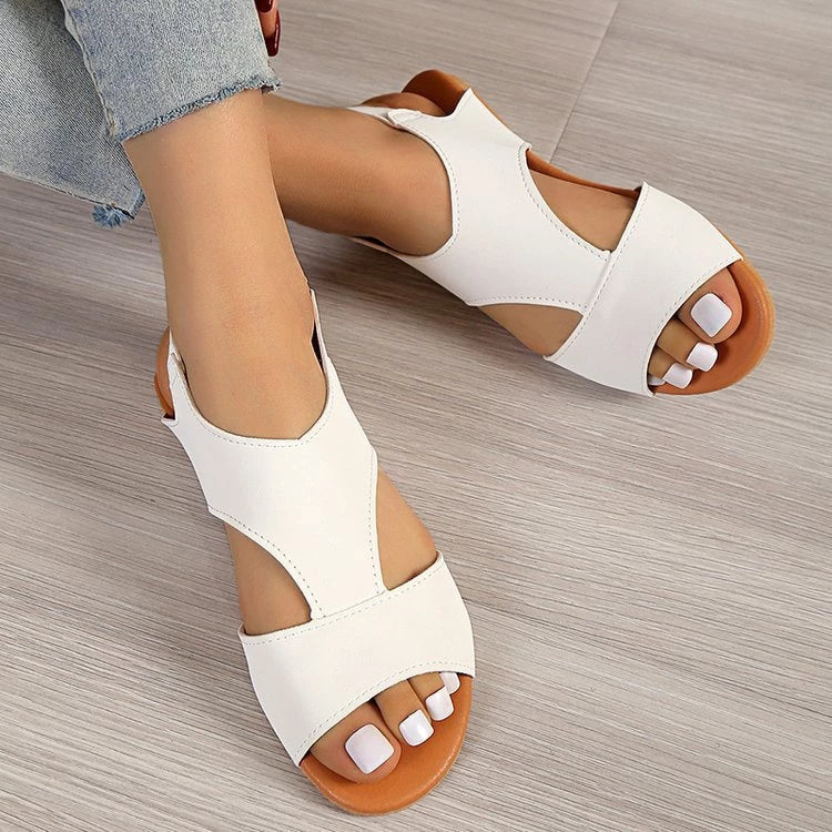 Women's Flat Sandals ⎜ Comfortable Shoes with Straps and an Open Toe Area for a Casual Look