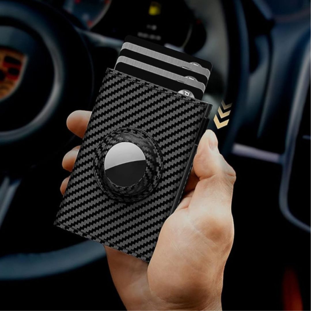 Rfid Card Holder for Men ⎜ Ultrathin Carbon Wallet with Easy Access and Space for Multiple Cards
