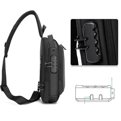 Waterproof Shoulder Bag for Men ⎜ Multifunctional Chest Bag for Outdoor Activities and Travelling