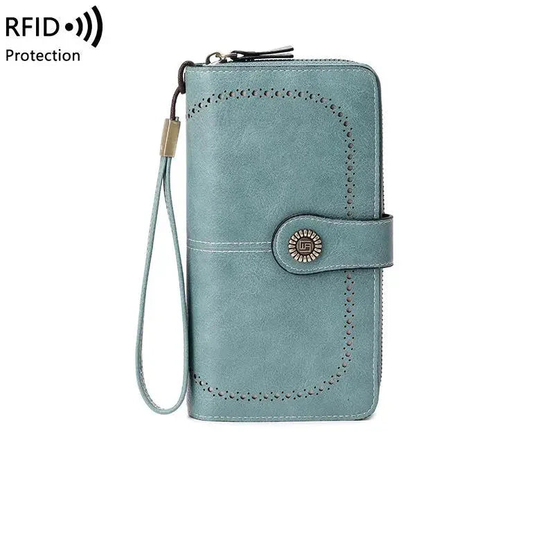 Women's Wallet with Zip ⎜ Rfid Protection and Large Capacity in a Modern Design