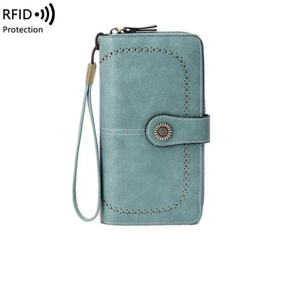 Women's Wallet with Zip ⎜ Rfid Protection and Large Capacity in a Modern Design