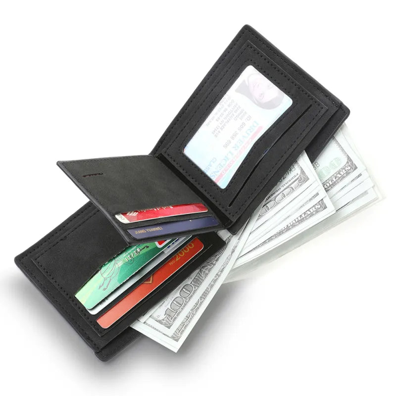 Classic Wallet for Men ⎜ Simple Design with Several Card Slots and Space for Cash