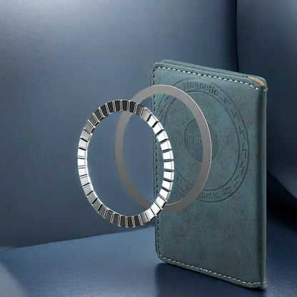 Magnetic Card Holder for Smartphones ⎜ Leather Case with Magsafe Technology and Space for Cards