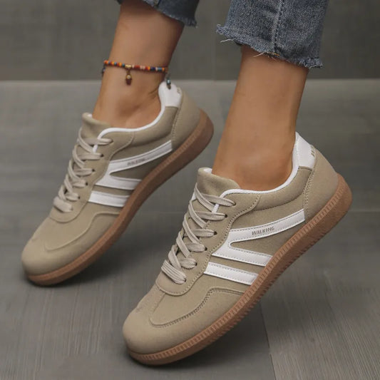 Women's Trainers ⎜ Comfortable Shoes with Contrasting Stripes and Non - Slip Soles for Everyday Wear