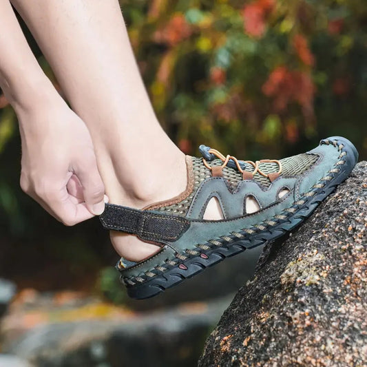 Fashionable Sandals for Men ⎜ Simple Mesh Shoes for Everyday Wear