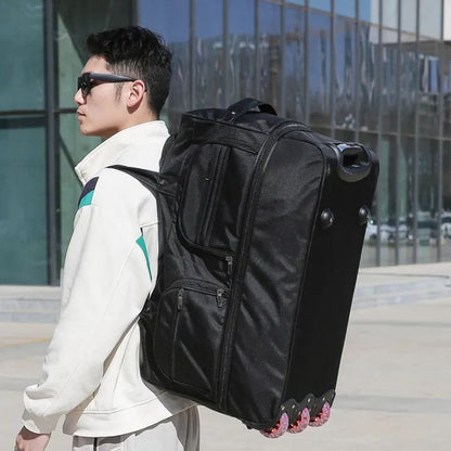 Travel Bag with Wheels ⎜ Large Capacity and Multifunctional Design for Flexible Storage Space