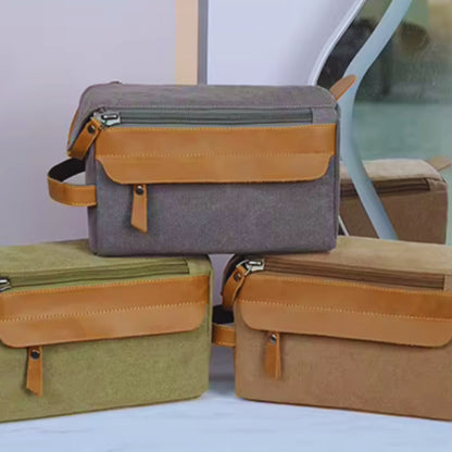 Culture Bag for Men ⎜ Robust Travel Bag with Large Capacity and Practical Zip Compartment