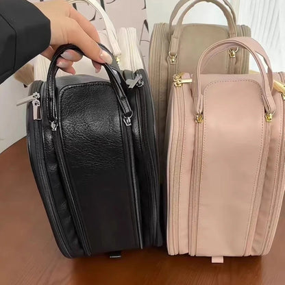 Cosmetics Bag for Women ⎜ Large Travel Bag with Double Zip and Water - Repellent Material