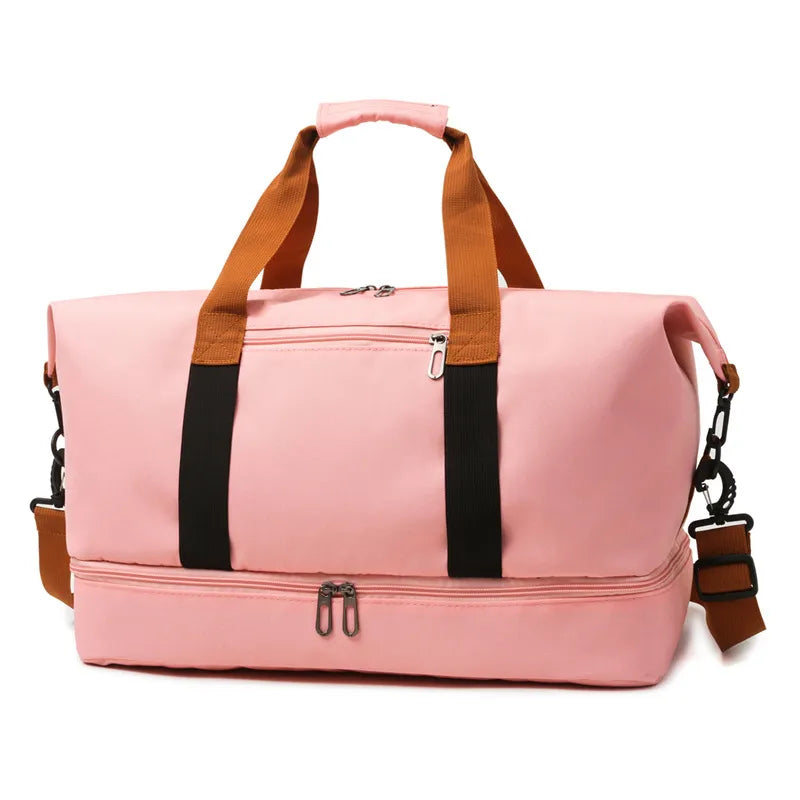 Sports Bag for Men and Women ⎜ Large Travel Bag with Wet Compartment and Separate Compartment for Shoes or Accessories