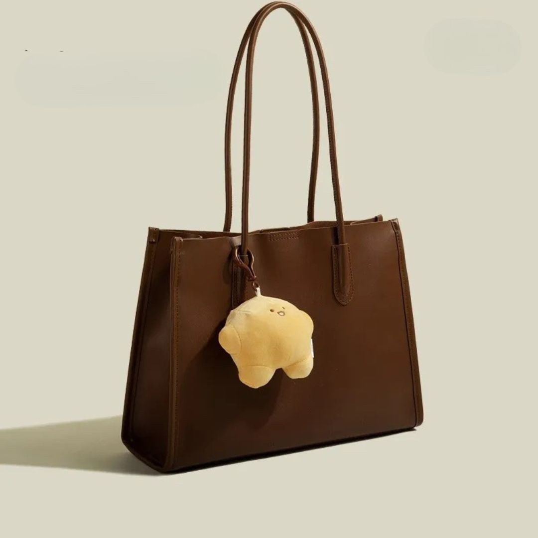 Large Handbag for Women ⎜ Practical Design with Cute Pendant and Spacious Interior