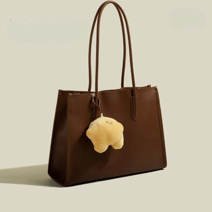Large Handbag for Women ⎜ Practical Design with Cute Pendant and Spacious Interior