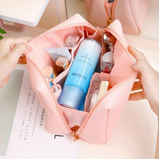 Cosmetic Bag for Women ⎜ Waterproof Design with Large Capacity and Double Zip for Travelling
