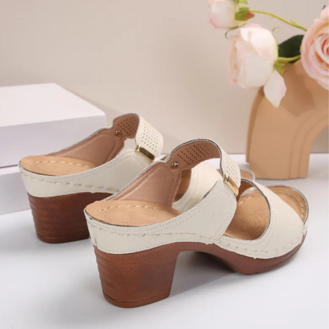 High - Heel Sandals for Women ⎜ Comfortable Casual Shoes with Thick Soles and Non - Slip Block Heels for Summer
