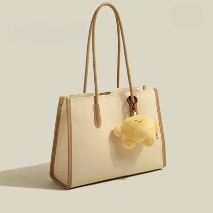 Large Handbag for Women ⎜ Practical Design with Cute Pendant and Spacious Interior