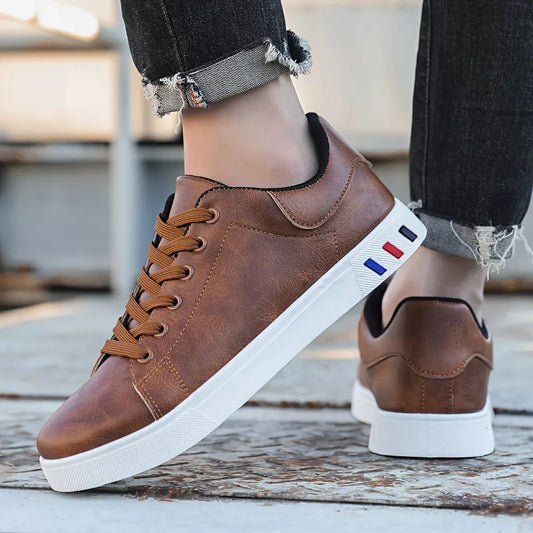 Men's Casual Sneakers ⎜ Trendy Casual Shoes with High - Quality Faux Leather and a Sporty Design
