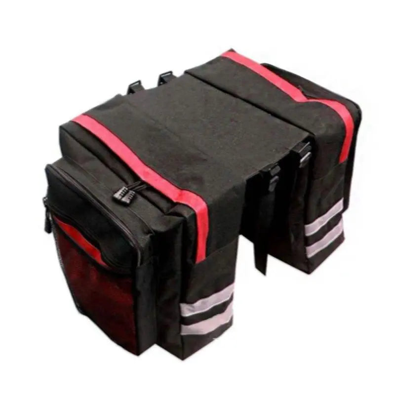 Bike Bag for Pannier Rack ⎜ Double - Sided Bag with Plenty of Storage Space and Reflective Strips