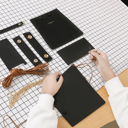 Shoulder Bag for Women ⎜ Fashionable Bag with Hand Stitch Design and Chain Strap