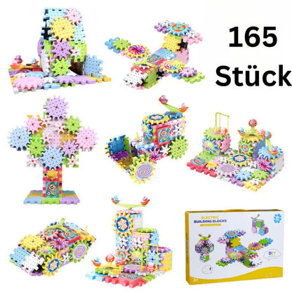 Mechanical Gear Building Blocks for Kids ⎜ Electric STEM Toy for Creative Play and Early Education Fun